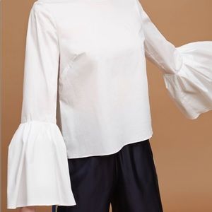 Poplin Bell Sleeved Blouse